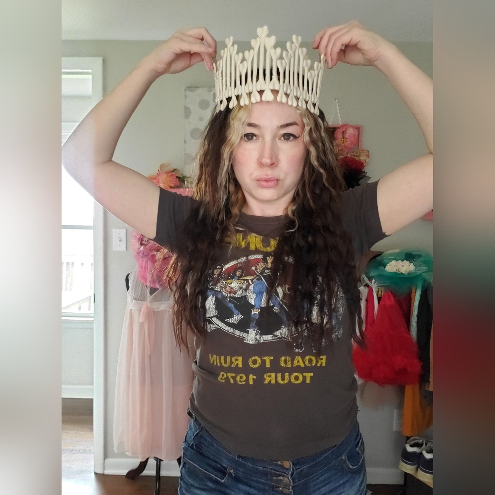 Halloween Costume Plastic Bone Crown